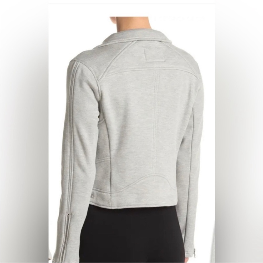 Blank NYC Sweatshirt Moto Jacket in Heather Gray Size Small - Picture 2 of 9
